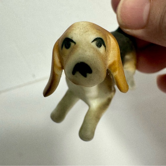 Vintage Bone China Beagle Dog Figurine. sticker reads “Bone China” Japan. - Picture 1 of 7